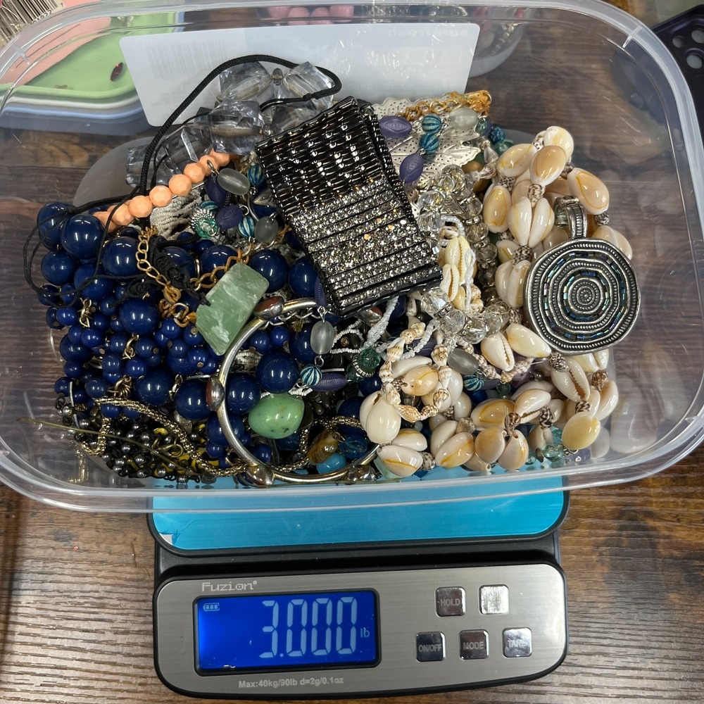 Broken Repairable Jewelry Lot 3 lbs Costume Pieces DIY Upcycle Crafting Resale